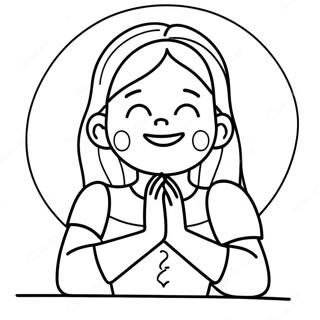 Joyful Prayer Coloring Page 2332-1911