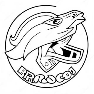 Broncos Team Logo Coloring Page 23341-18747