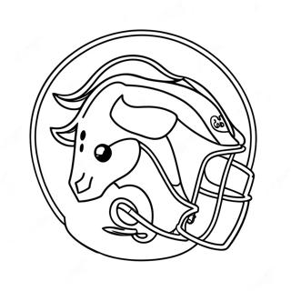 Broncos Team Logo Coloring Page 23341-18748