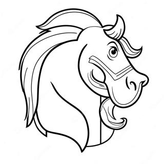 Broncos Mascot Coloring Page 23342-18749