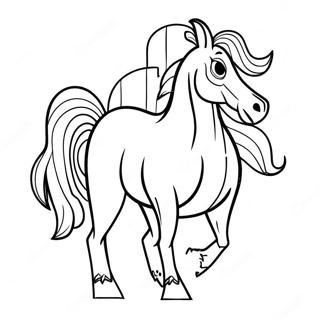 Broncos Mascot Coloring Page 23342-18751