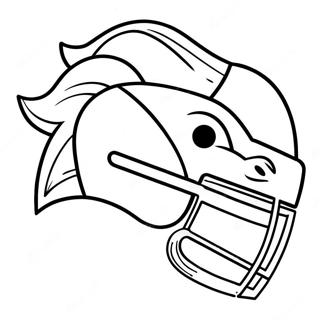 Broncos Mascot Coloring Page 23342-18752