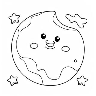 Cute Moon And Stars Coloring Page 23352-18761