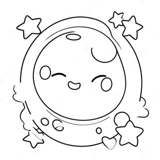 Cute Moon And Stars Coloring Page 23352-18764