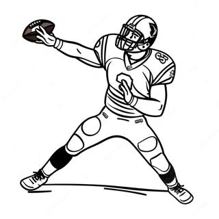 Aj Brown Catching A Pass Coloring Page 23362-18771