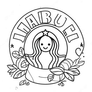 Starbucks Kawaii Coloring Page 23371-18774