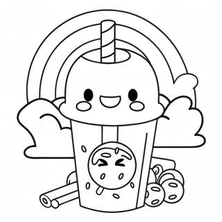 Starbucks Kawaii Coloring Page 23371-18776