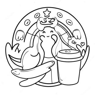 Cute Starbucks Coffee Cup Coloring Page 23372-18786