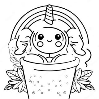 Cute Starbucks Coffee Cup Coloring Page 23372-18788