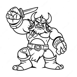 Ork Warboss In Battle Coloring Page 23382-18781