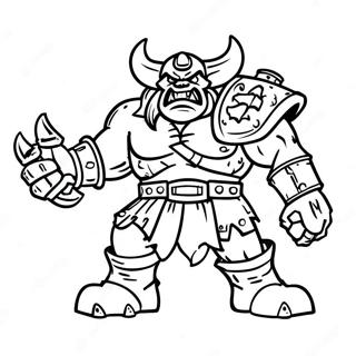 Ork Warboss In Battle Coloring Page 23382-18782