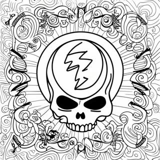 Grateful Dead Logo Coloring Page 23391-18792