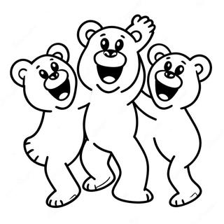 Grateful Dead Dancing Bears Coloring Page 23392-18793