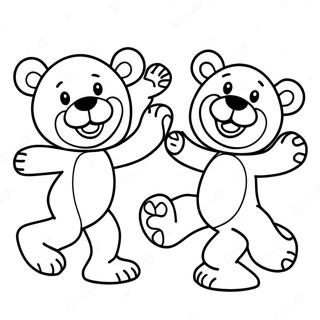 Grateful Dead Dancing Bears Coloring Page 23392-18796