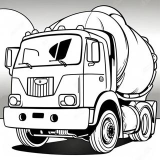 Cement Truck Coloring Page 23401-18800