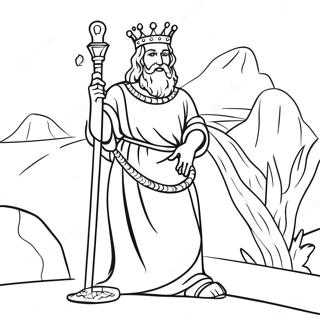 King David Coloring Page 23411-18802