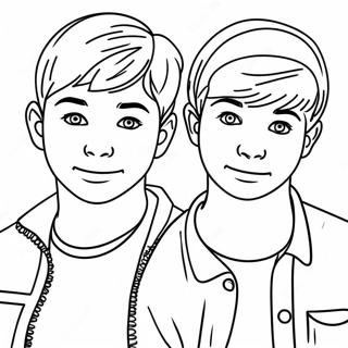 Sam And Colby Coloring Page 23421-18815