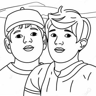 Adventurous Sam And Colby Coloring Page 23422-18818