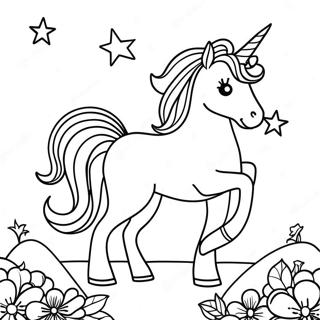 Enchanting Unicorns Coloring Page 2342-1920