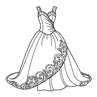 Barbie Dress Coloring Page 23441-18832