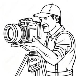 Camera Man Skibidi Coloring Pages