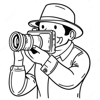 Camera Man Skibidi Coloring Pages