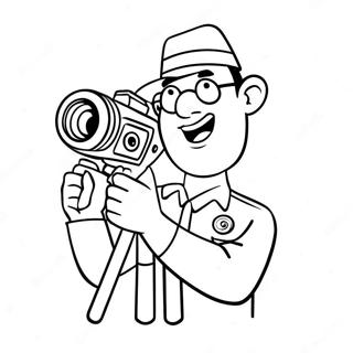 Funny Camera Man Skibidi Coloring Page 23452-18838