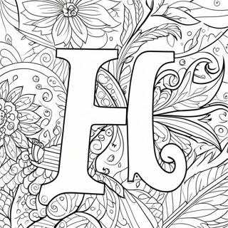 Letter F Coloring Pages