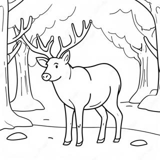 Winter Animal Coloring Pages