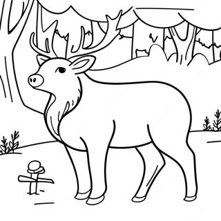 Winter Animal Coloring Page 23471-18854