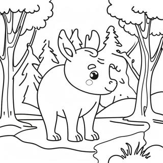 Winter Animal Coloring Page 23471-18855