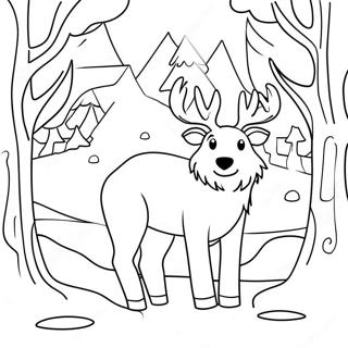 Winter Animal Coloring Page 23471-18856