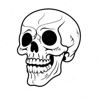 Scary Skull Coloring Page 23481-18862