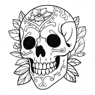 Scary Skull Coloring Page 23481-18863