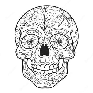 Scary Skull Coloring Page 23481-18864