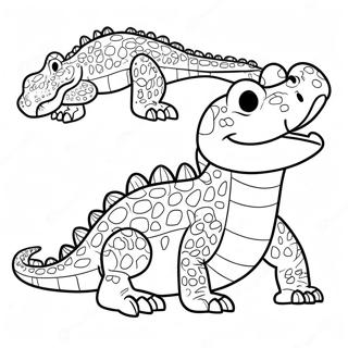 Crocodile Coloring Page 23491-18870