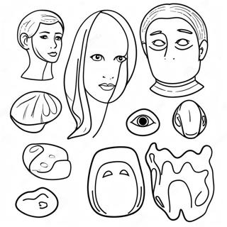 Body Parts Coloring Page 23501-18877