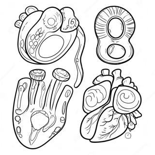 Body Parts Coloring Page 23501-18878