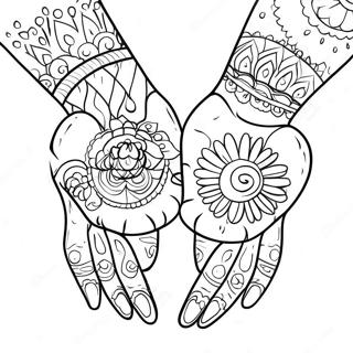 Colorful Hands And Feet Coloring Page 23502-18886