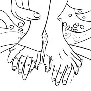 Colorful Hands And Feet Coloring Page 23502-18888