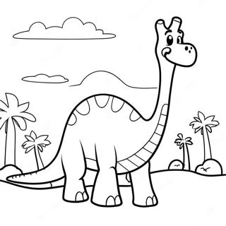 Brontosaurus Coloring Page 23511-18881