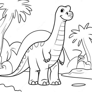 Brontosaurus Coloring Page 23511-18884