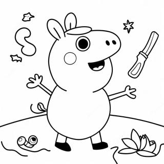 Peppa Pig Halloween Coloring Page 23521-18893