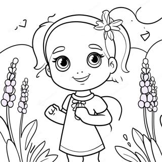 Little Charmers Lavender Coloring Pages