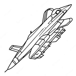 F18 Fighter Jet In Action Coloring Page 23542-18913