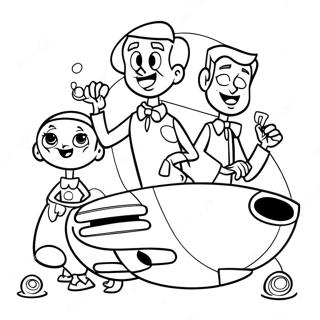 Jetsons Family Coloring Page 23551-18917