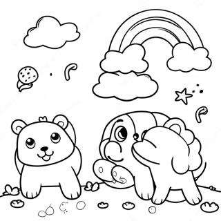 Rainbow Friends Lookies Coloring Page 23571-18936