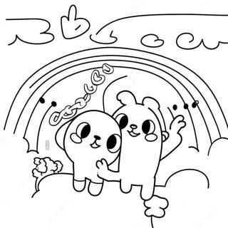 Colorful Rainbow Friends Lookies Coloring Page 23572-18938