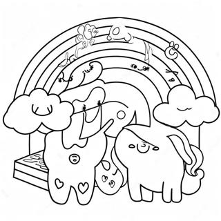 Colorful Rainbow Friends Lookies Coloring Page 23572-18940