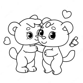 Adorable Love Moments Coloring Page 23582-18945